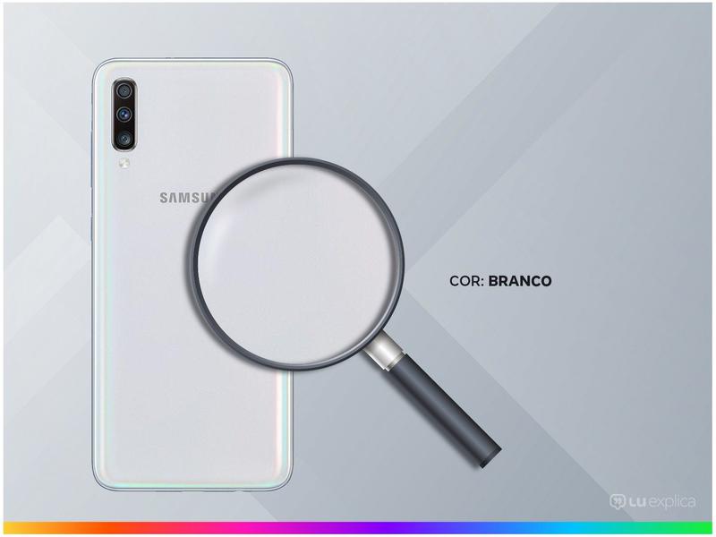 Smartphone Samsung Galaxy A70 128GB Branco 4G - 6GB RAM Tela 6,7